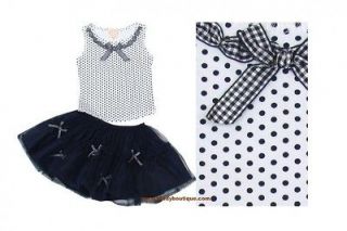 SALE!! NWT Baby Biscotti Madeline Top & Tulle Skirt w/ Bows (Kate Mack