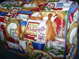 Kitchen Pantry Foods Quilted Fabric Cover 4 Slice Toaster NEW