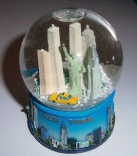 HEART LOVE LUV NY NEW YORK NYC Skyline WTC Snow Globe NEW #4