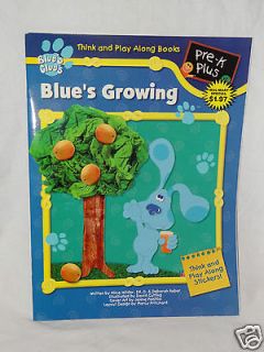 NEW BLUES CLUES THINK AND PLAY ALONG BOOKS BLUES GROWING WITH