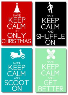 Keep Calm Posters   Great for Birthday and Christmas for Mum & Dad