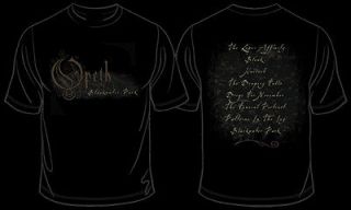 OPETH   BLACKWATER PARK TRACKS T.SHIRT LARGE Officially Licensed