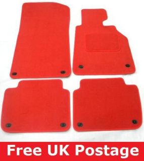 Tailored Red Velour Car Mats for BMW Z3 B2240