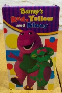 Barneys RED, YELLOW AND BLUE VHS VIDEO