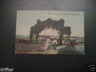 Rustic Arch Shelter Island Heights New York NY Postcard