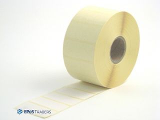 Roll of labels measuring 1.5 x 1 thermal transfer peelable   Fit
