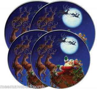 Santa Sleigh Reindeer ROUND Electric STOVE Eye Cook TOP BURNER COVER
