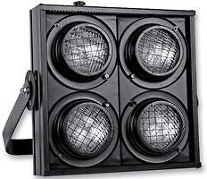 HQ POWER DMX STAGE BLINDER 650W x 4 LIGHTING DJ DISCO BAND THEATRE 4