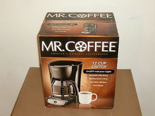 NEW MR. COFFEE 12 Cup ELECTRIC COFFEE MAKER   SWITCH   BLACK CG13