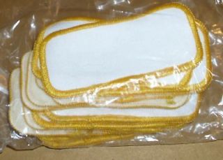 10 White Yellow Rectangle blank patches patch lot 3.5 Business AUTO