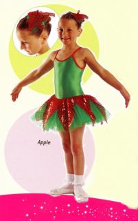Forest Fruit Sparkle Jazz Character Tutu Dance Costume