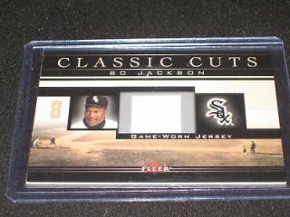 BO JACKSON CLASSIC CUTS GAME USED JERSEY CARD CERTIFIED