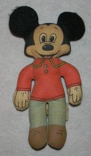 Knickerbocker MICKEY MOUSE Stuffed Doll Walt Disney 1976 Vintage