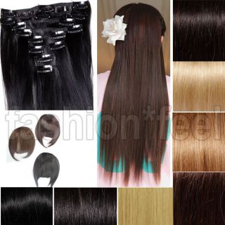 clip in hair extensions bangs black brown blonde brown blonde black 20