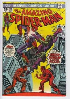 AMAZING SPIDER MAN # 136 1974 1ST HARRY OSBORN GREEN GOBLIN IN COSTUME