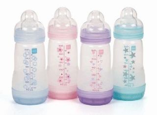 NEW MAM Anti Colic Baby Infant Bottle Pink Girl 5 oz