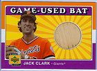 JACK CLARK 2001 01 UD UPPER DECK DECADE GAME USED BAT S