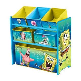 Sponge Bob Kids Childrens Book and Toy Multi Organizer Box Bins