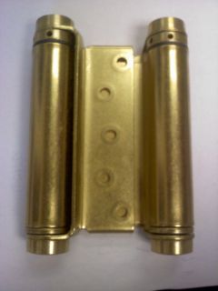 Bommer 5 Double Acting Spring Hinge Bright Brass