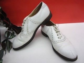 MENS Vintage BOSTONIAN GOLF SHOES~SIZE 10 D/B~SOFT SPIKES~GOOD COND