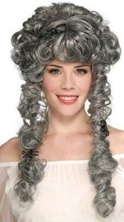 New Grey Corpse Bride Ghost Widow Halloween Costume Wig