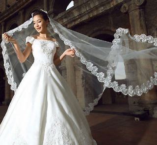 WEDDING BRIDAL BRIDES LONG WHITE IVORY CATHEDRAL VEIL 1 Tier 5m