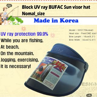 Normal size UV rays 99.9% prevention Sun Visor Hat