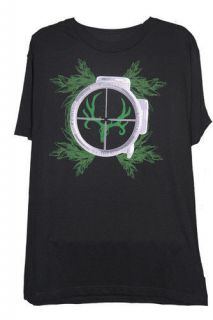 Bone Collector ~ IN SIGHT ~ Black Mens Hunting T Shirt NEW Mike