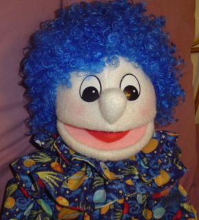 Professional Clown puppet wide mouth ventriloquist Blue solar system