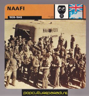 NAAFI Mobile Canteens WW2 British War History Fact CARD