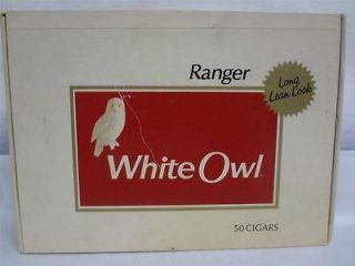 Cigar Co New York NY USA White Owl Ranger Empty Cardboard Cigar Box