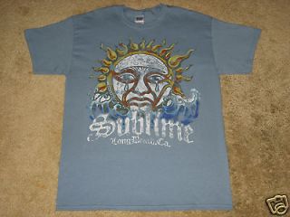 Sublime Blue Sun S, M, L, XL Stone Blue T Shirt