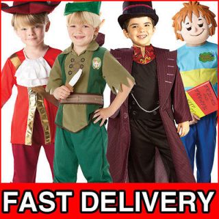 Boys Book Week Characters Fancy Dress Kids Child Costume Outfit Ages 3