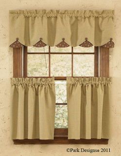 /Curtain   Tier Pair/Lined   24 L   Park Designs   Grandmass Quilt
