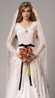 Womens Gothic Corpse Bride Ghost Wedding Halloween Costume
