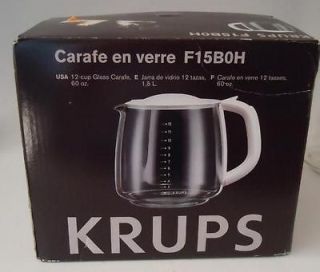 KRUPS 12 CUP GLASS CARAFE REPLACEMENT MODEL F15B0H