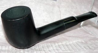 briar bruyere pot style black pocket size tobacco smoking pipe