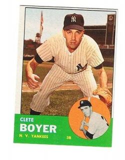 1963 Topps Clete Boyer #361 EX