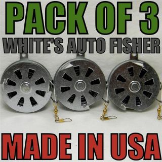 FISHING REEL WHITES AUTO FISHER SURVIVAL KIT BUG OUT BAG 3 PACK