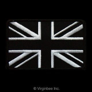 UNION JACK BRITAIN FLAG SUBDUED B&W COLOR UK BIKER JACKET VEST