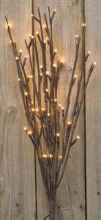 listed 19 3/4 Lighted Willow Twig BRANCH    Electric   60 lights