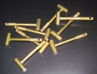 Miniature brass mallet for advertising smithing jewelry