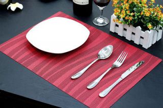 PVC Western Style Stripes Rectangle Insulation pads Placemats KP004