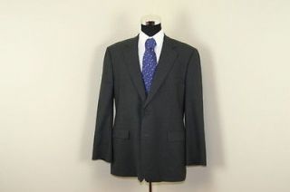 Brooks Brothers 346 Mens Suit Jacket 45 R Black