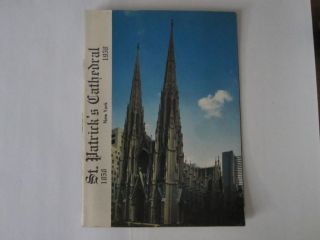 Vintage St. Patricks Cathedral Picture Brochure New York City 1858