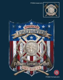 Fire Rescue American FIREFIGHTER Fireman T Shirt FF2064