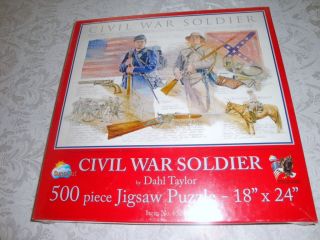 CIVIL WAR SOLDIER ~ SunsOut 500 Piece Puzzle [NEW]