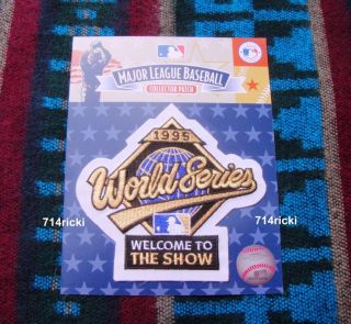 Official 1995 MLB World Series Patch Atlanta Braves vs Cleveland