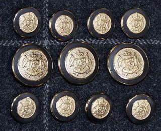 Gold/Silver Metal Buttons for Blazer, Sport Coat, or Suit Jacket (1