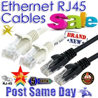 Cat5e Network Ethernet LAN Patch Cable Lead 1M 2M 5M 10M 15M 20M 25M